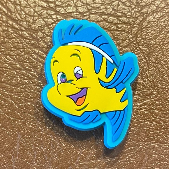 Flounder from the Little Mermaid Croc Charm - Picture 3 of 3